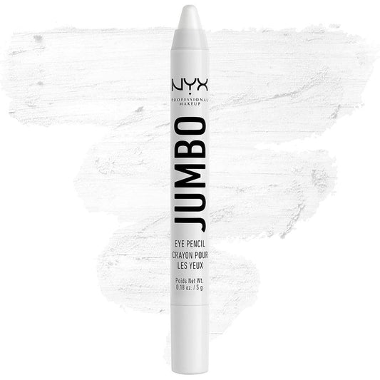 NYX Professional Makeup Jumbo Eye Pencil in Milk front view showing white eyeshadow stick tip