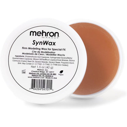 Mehron Makeup SynWax firm modeling wax container front view for special effects look