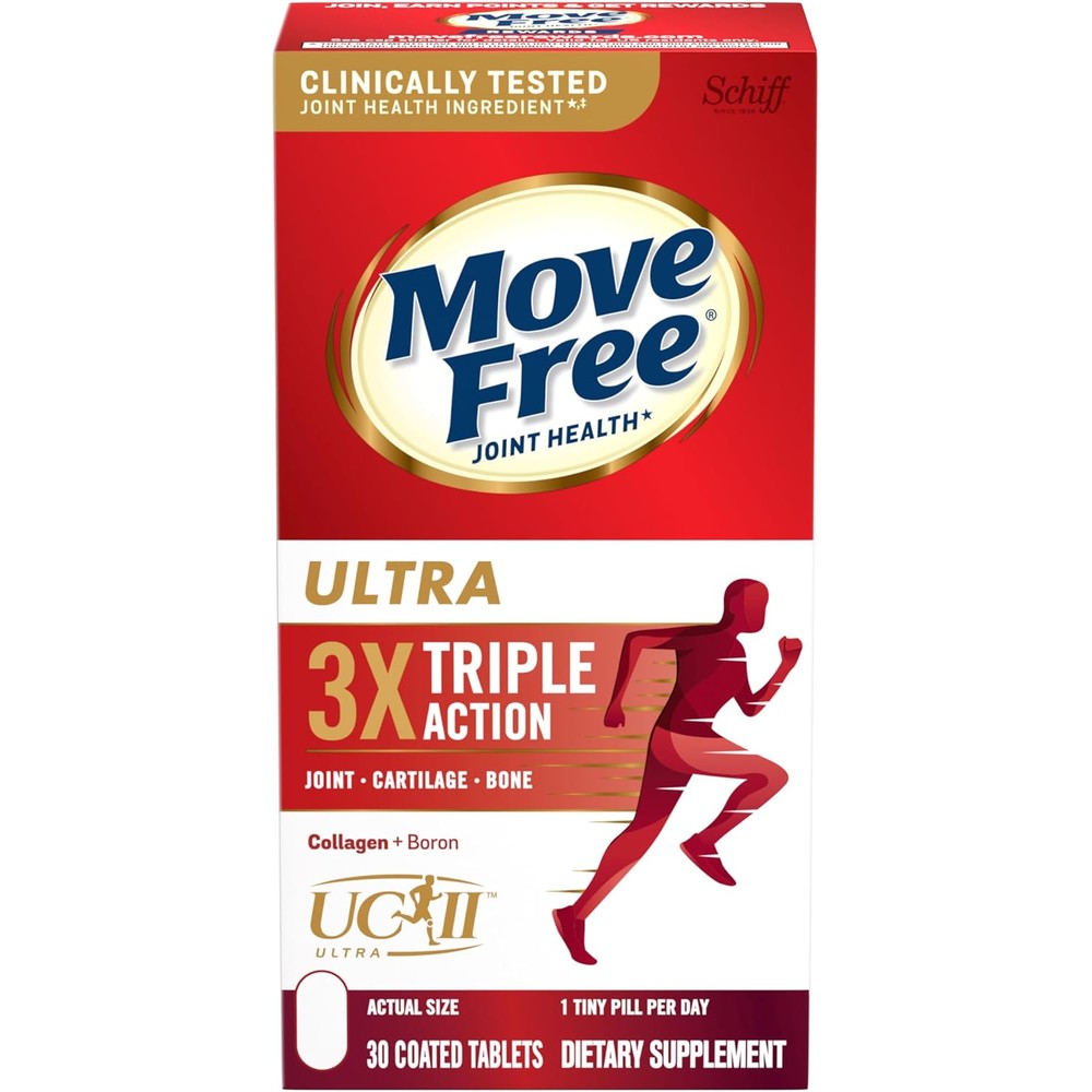 Move Free Ultra Triple Action joint supplement bottle front view