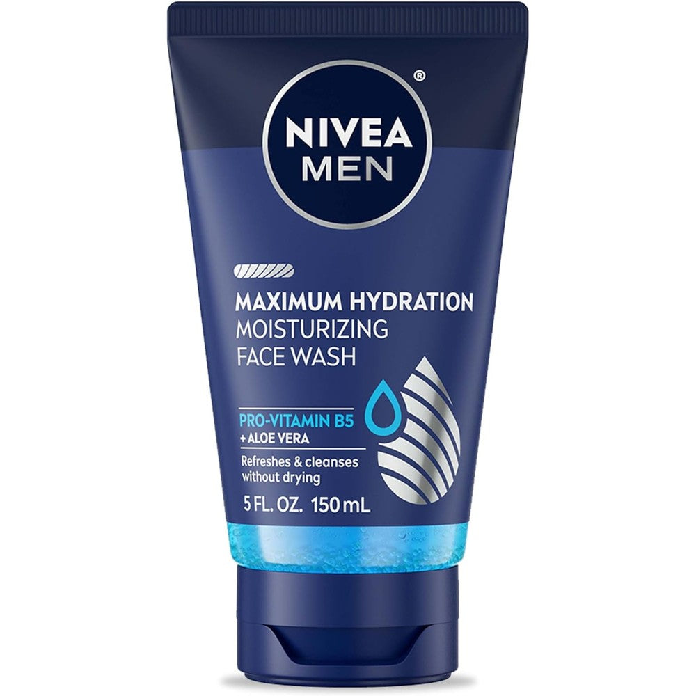 Nivea Men Maximum Hydration Face Wash 5 Fluid Ounce tube front view