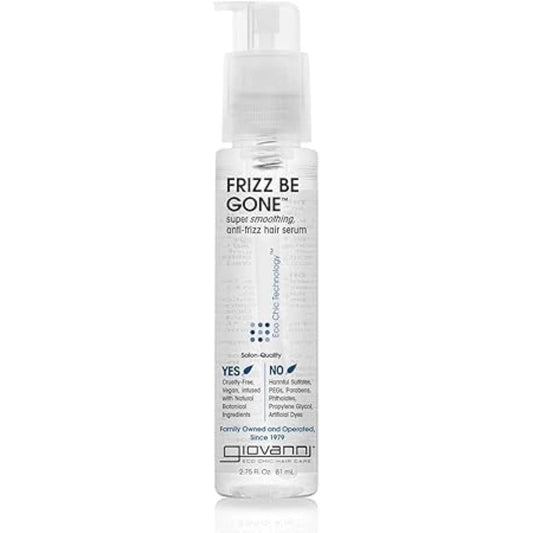 Giovanni Eco Chic Frizz Be Gone Anti Frizz Hair Serum front view bottle