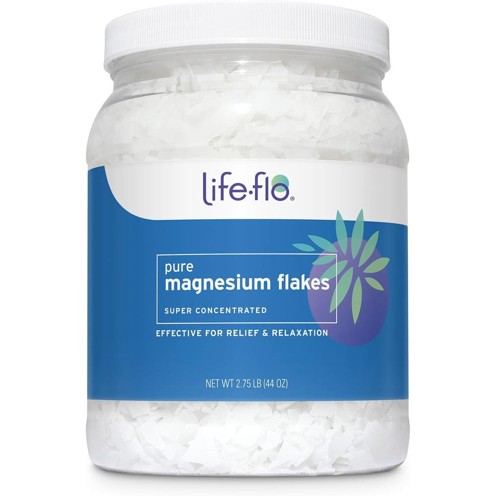 Life-Flo Pure Magnesium Bath Flakes Ancient Zechstein Seabed Mineral Soak 44 Ounce - Image 1