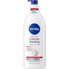 Nivea Intense Healing Body Lotion front view 16.9 fluid ounce pump bottle