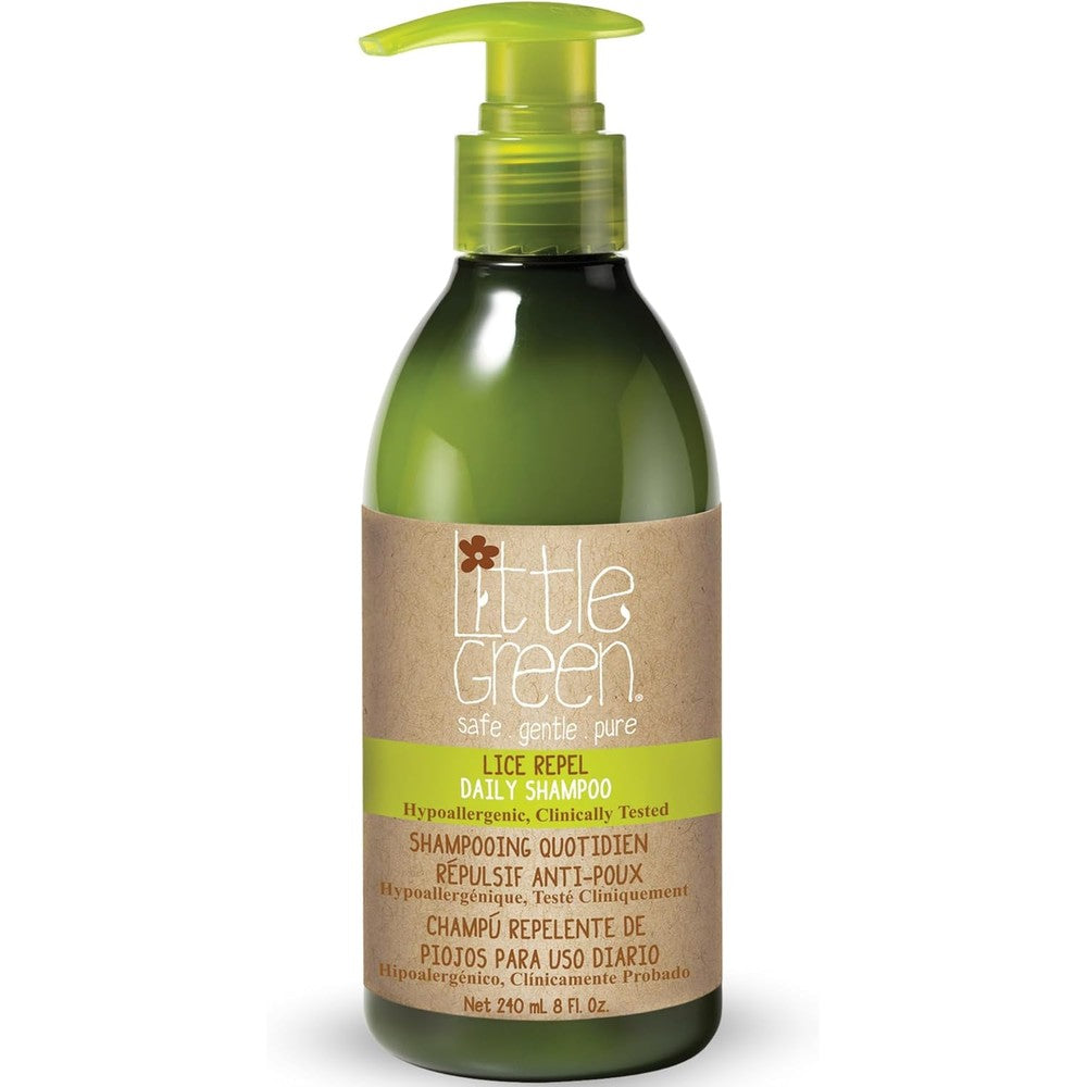 Little Green Kids Lice Guard Shampoo front view 8oz bottle for lice prevention.
