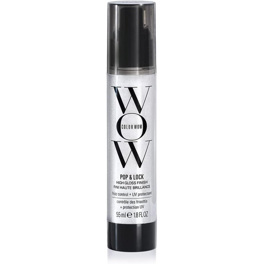 COLOR WOW Pop and Lock High Gloss Finish serum front view for ultra shiny hair