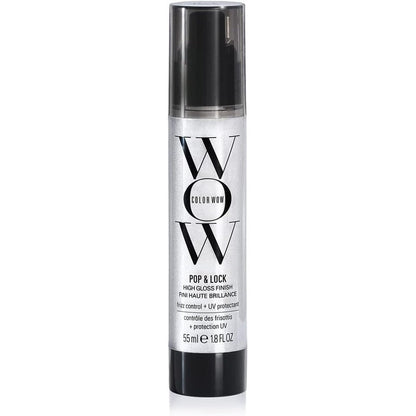 COLOR WOW Pop and Lock High Gloss Finish serum front view for ultra shiny hair