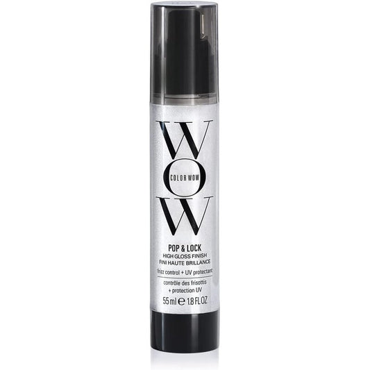 COLOR WOW Pop and Lock High Gloss Finish serum front view for ultra shiny hair