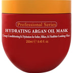 Arvazallia hydrating argan oil hair mask front view jar