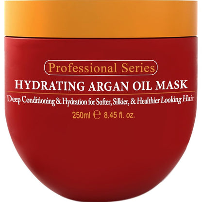 Arvazallia Hydrating Argan Oil Hair Mask 8.45 Fluid Ounce jar front view