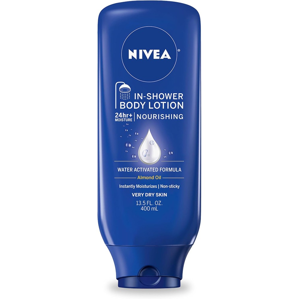 Nivea Nourishing In Shower Body Lotion bottle front view