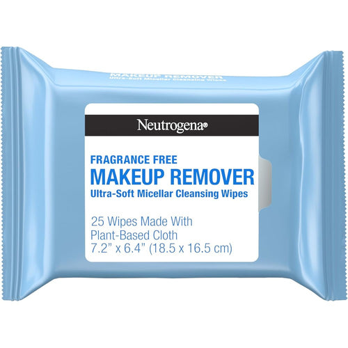 Neutrogena micellar wipes removing waterproof mascara and eye makeup gently