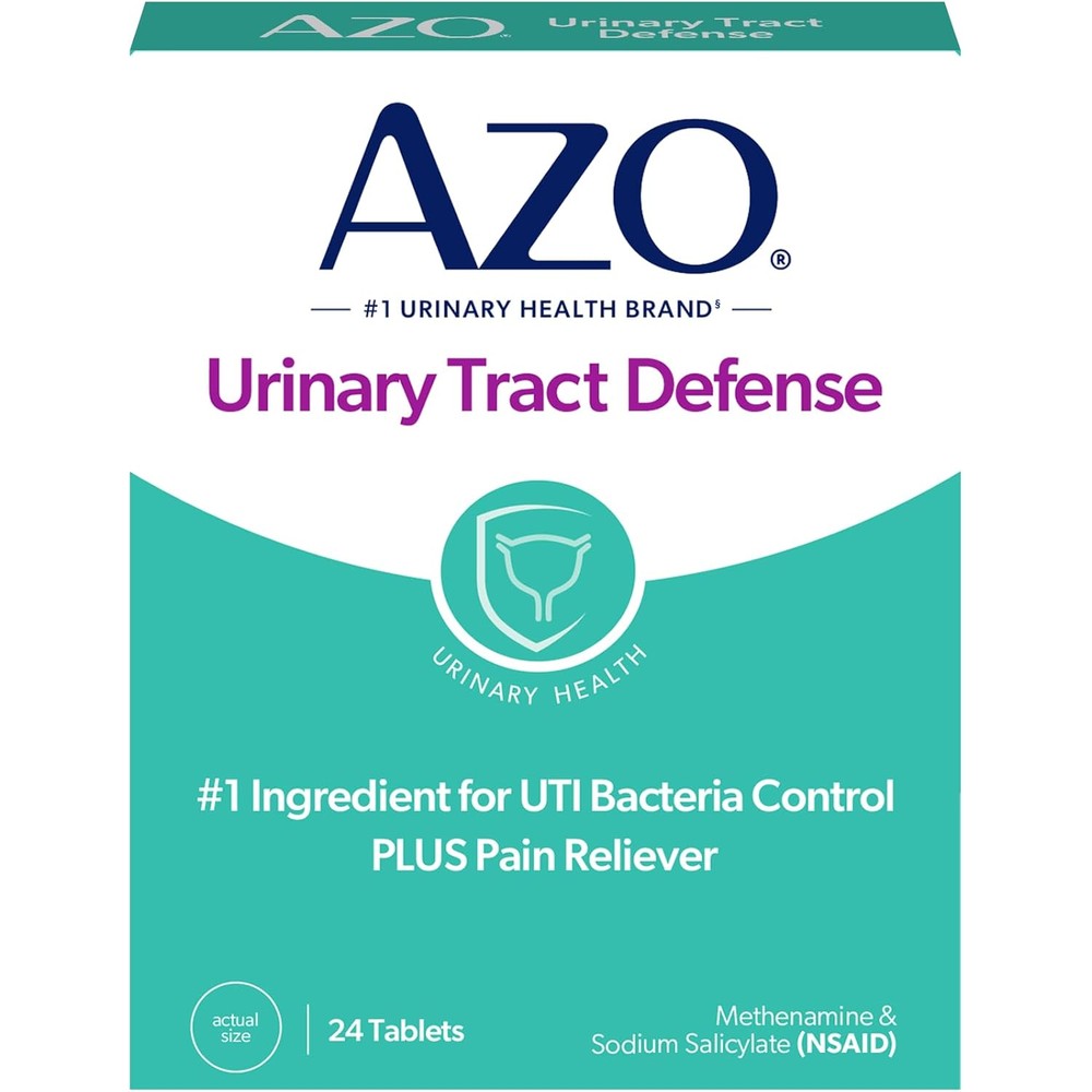 AZO Urinary Tract Defense 24 tablets box front view for urinary tract infection control
