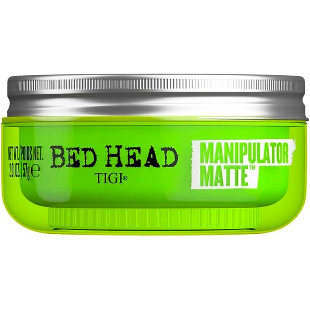 TIGI Bed Head Manipulator Matte Hair Wax front view jar for strong hold styling