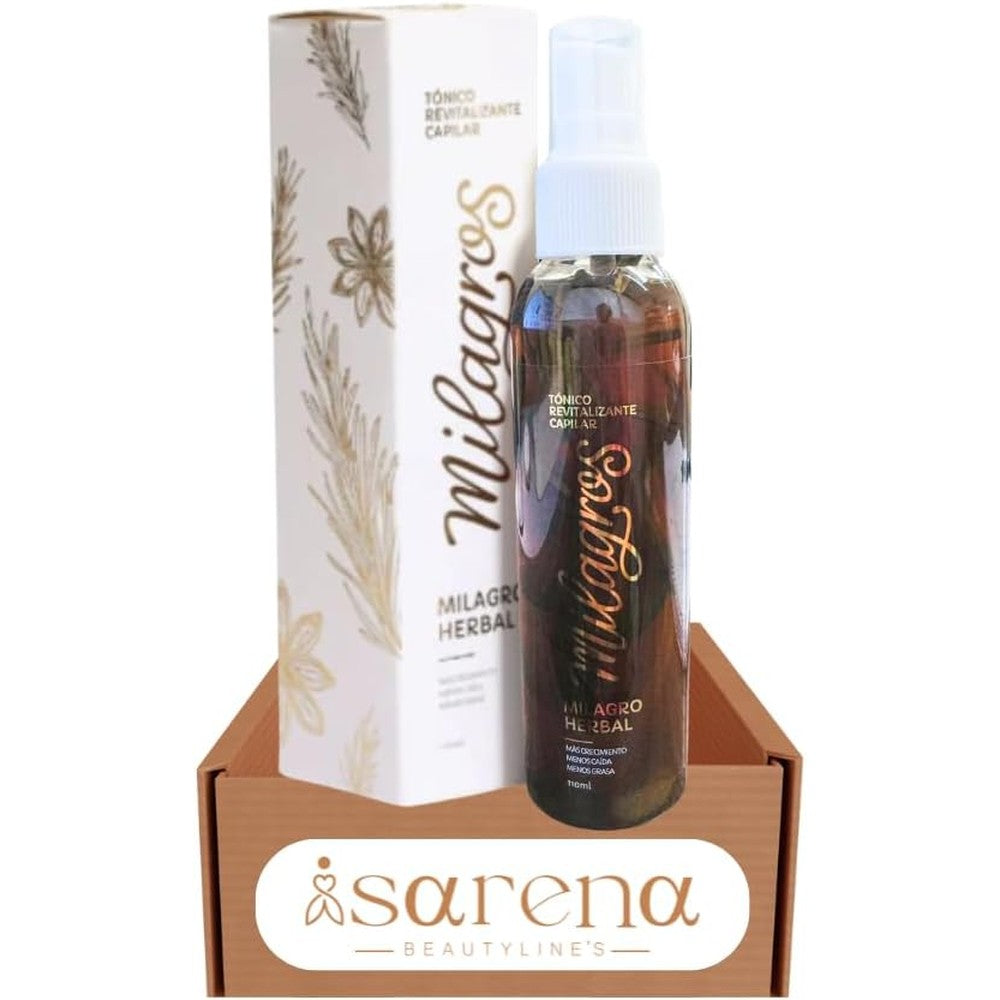 Milagros Herbal Revitalizing Hair Tonic 110ml front spray bottle view for anti hair loss treatment
