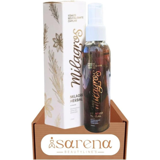 Milagros Herbal Revitalizing Hair Tonic 110ml front spray bottle view for anti hair loss treatment