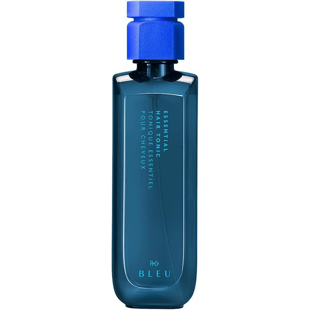 R+Co BLEU Essential Hair Tonic front view bottle for luxury salon styling