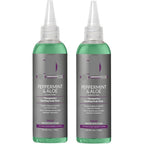 Design Essentials Peppermint and Aloe Therapeutics Soothing Scalp Tonic front view two pack for dry itchy scalp relief