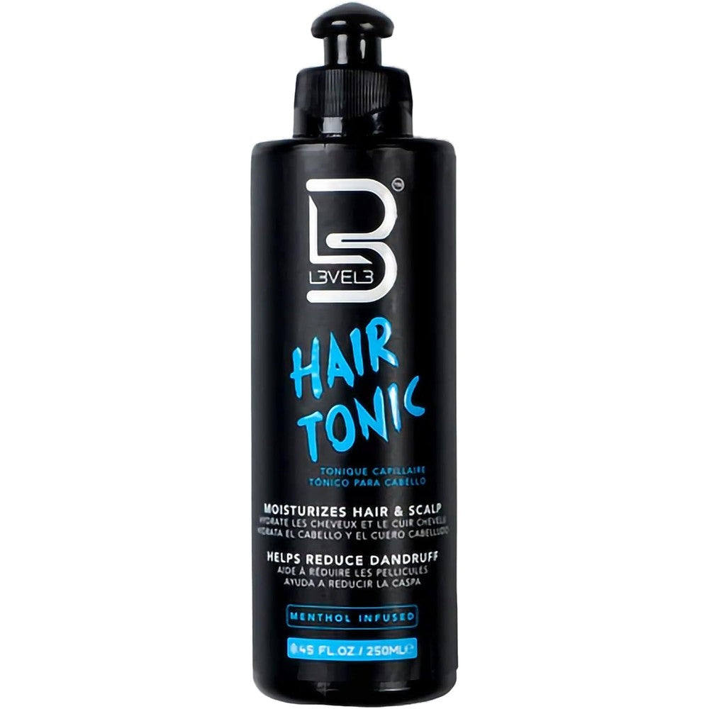 L3 Level 3 Hair Tonic Fresh Impact 250 Millilitre bottle front view showing the liquid moisturizer.
