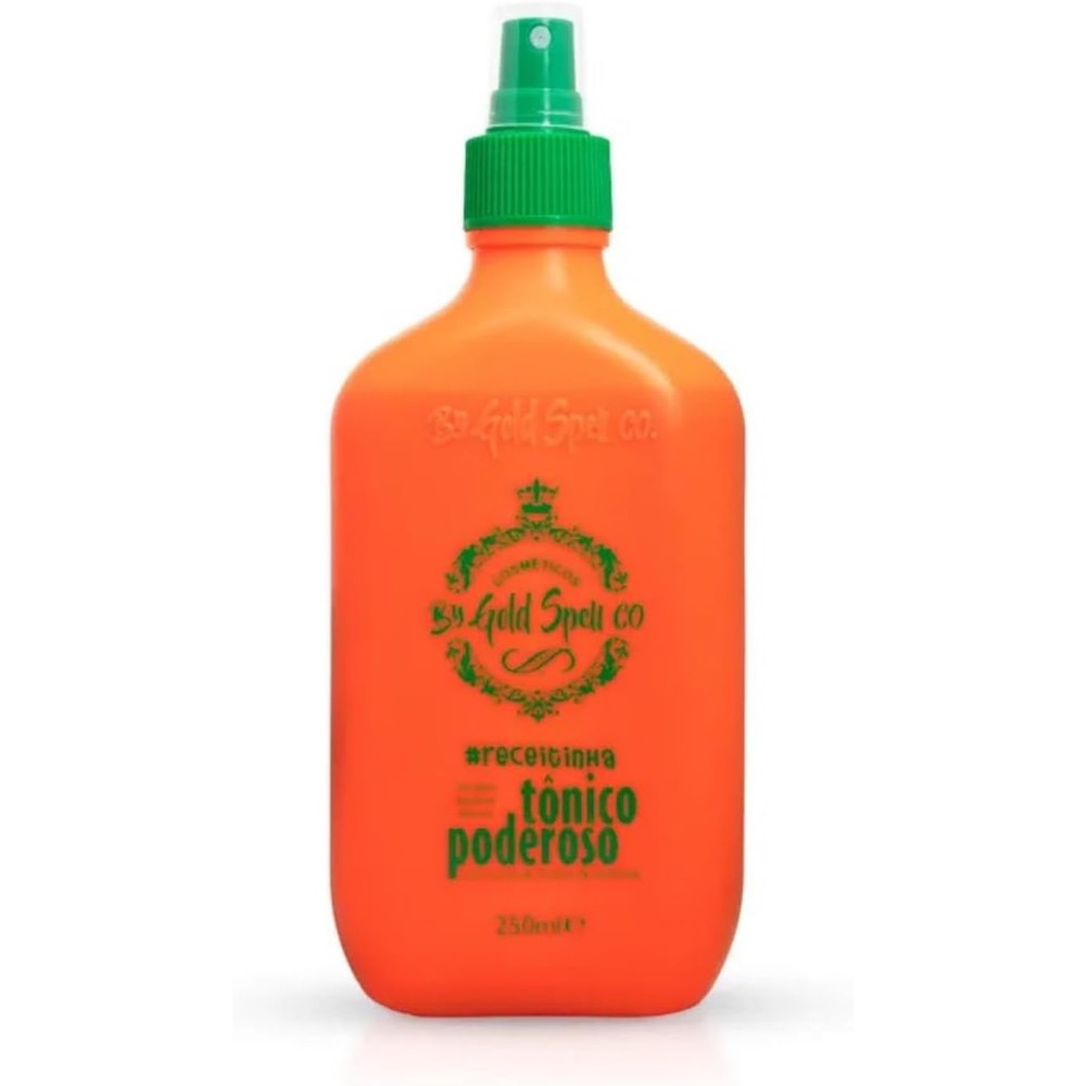 Gold Spell Tonico Poderoso 250ml orange bottle front view hair loss treatment