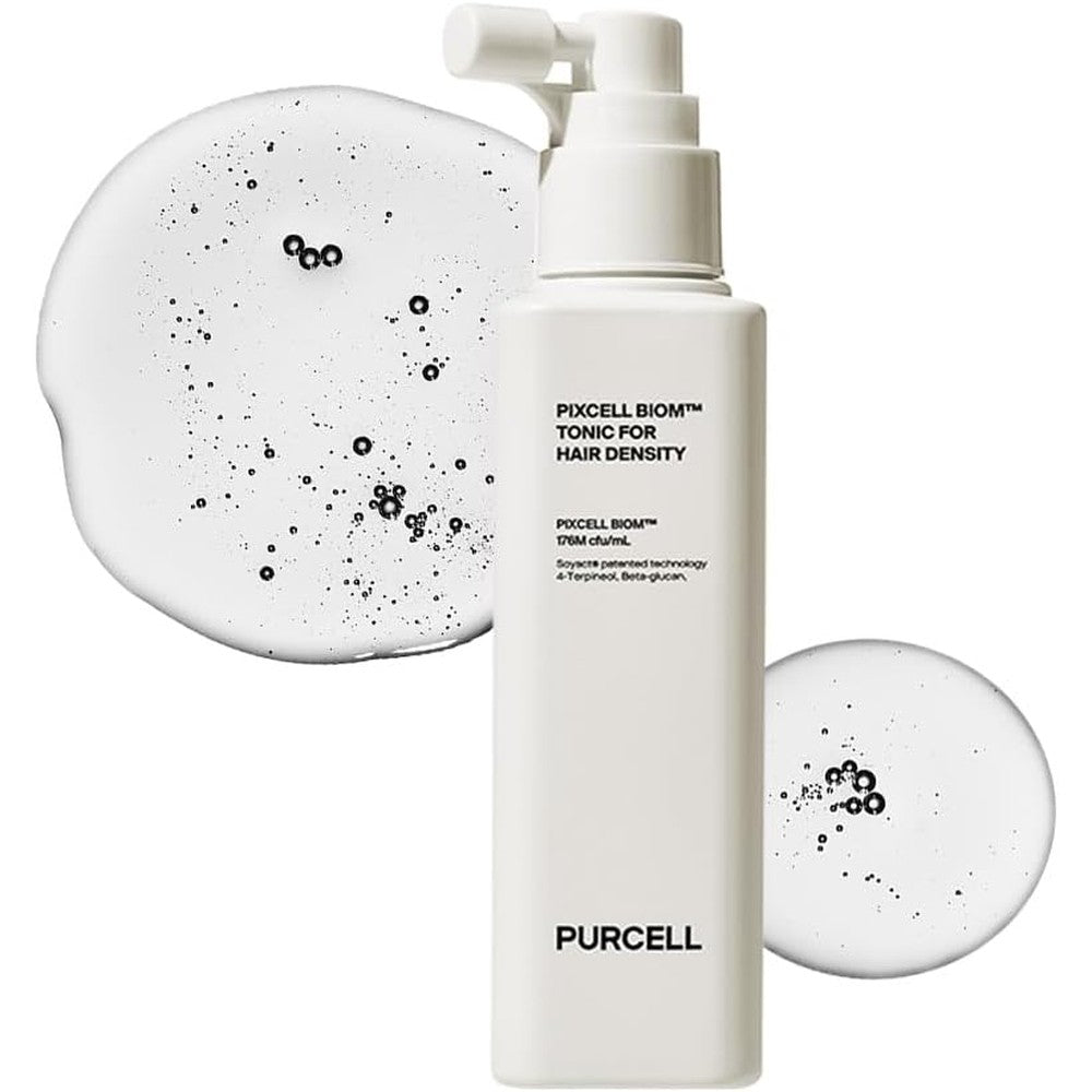 PURCELL Pixcell Biom Scalp Tonic for Hair Density front view bottle for hair thinning solution
