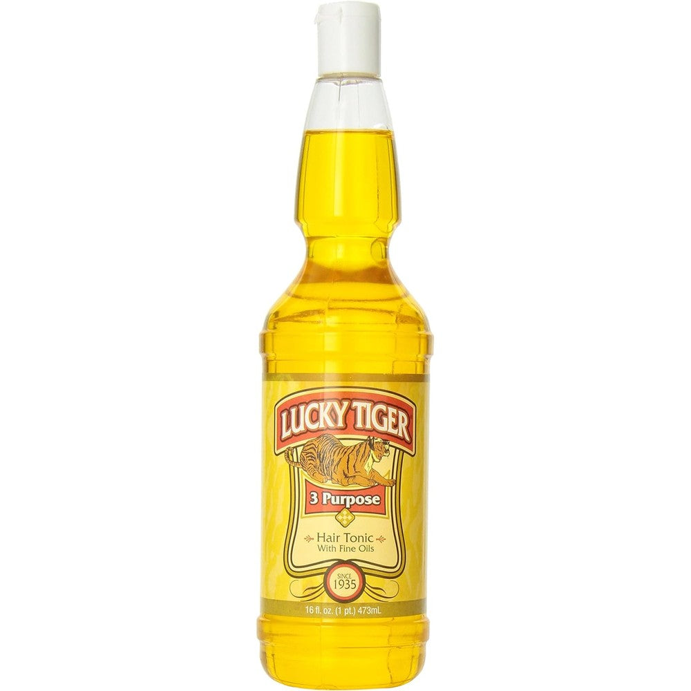 Lucky Tiger 3 Purpose Hair Tonic front view premium men scalp treatment