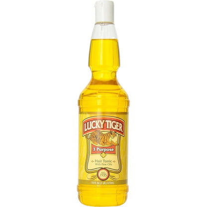 Lucky Tiger 3 Purpose Hair Tonic front view premium men scalp treatment