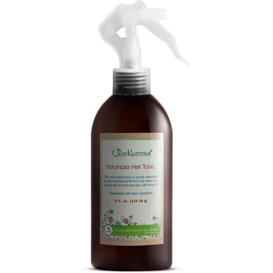 Just Nutritive Volumizer Hair Tonic front view bottle for fine hair volume