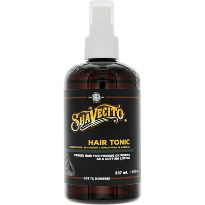 Suavecito Hair Tonic Spray 8 Ounce front view bottle for men grooming