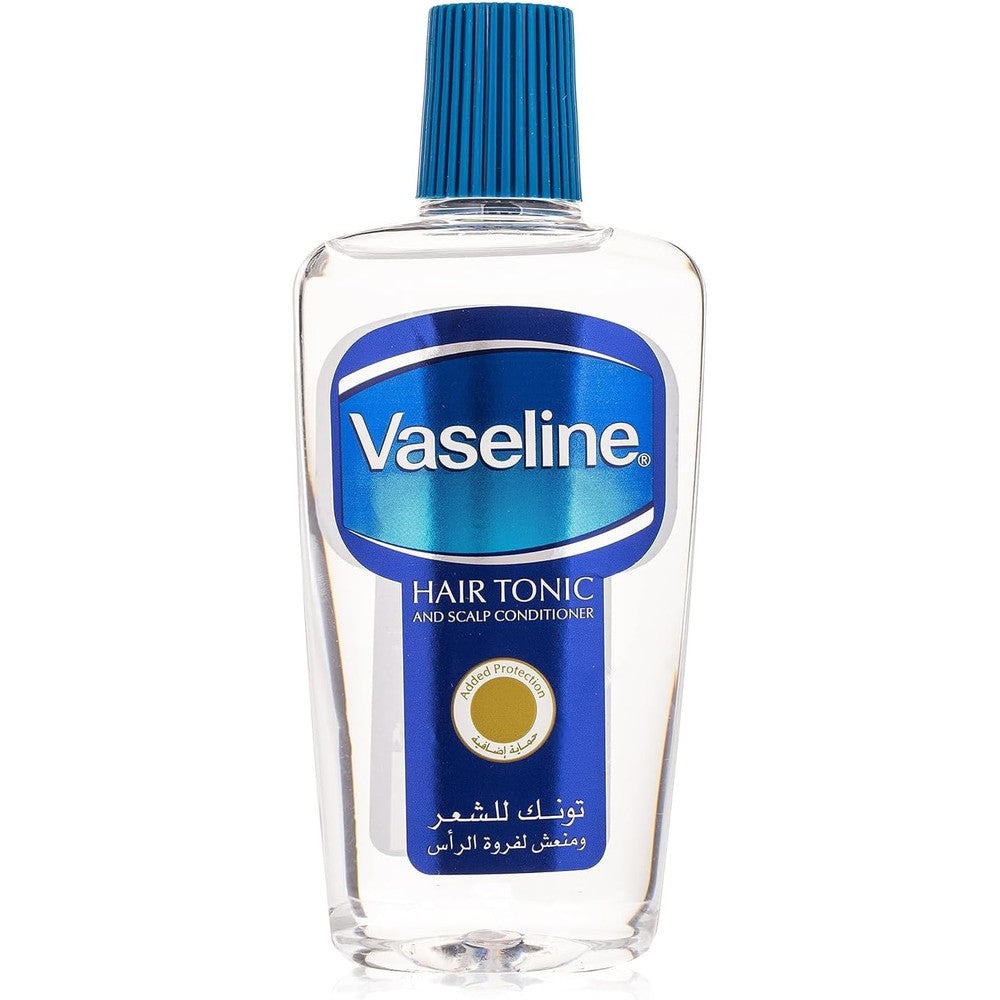 Vaseline Intensive Care Hair Tonic bottle front view for dry scalp nourishment