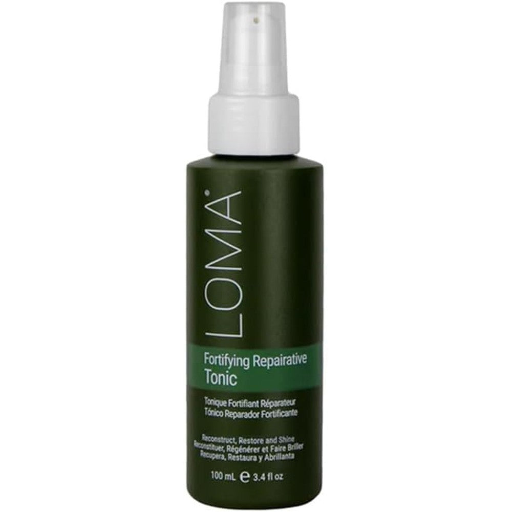 Loma Hair Care Fortifying Repairative Tonic front view bottle on a white background.