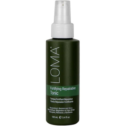 Loma Hair Care Fortifying Repairative Tonic front view bottle on a white background.