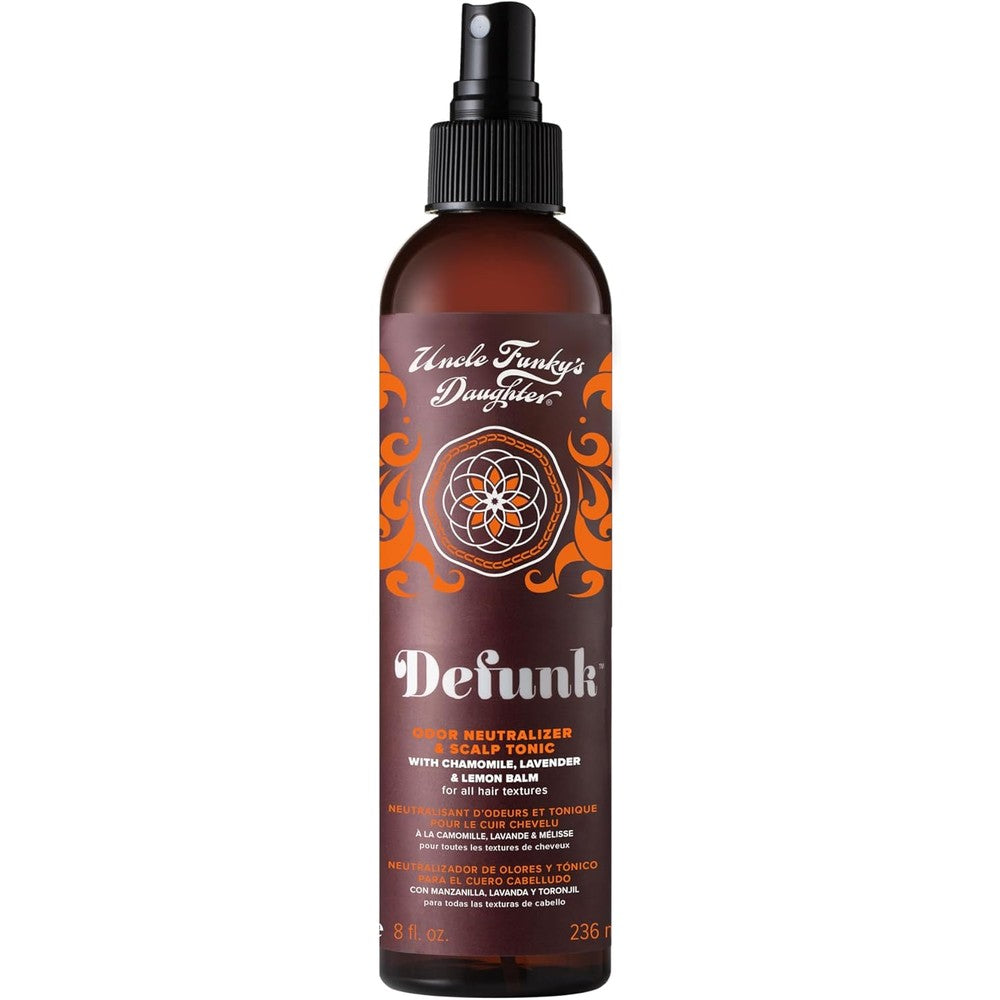 Uncle Funky's Daughter Defunk Hair Odor Neutralizing Tonic 8 Ounce front view bottle spray