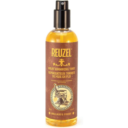 Reuzel Spray Grooming Tonic front view showing the 12 fluid ounce bottle