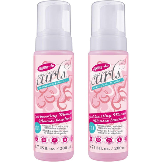 Dippity-Do Girls with Curls Enhancing Mousse front view 2-pack set