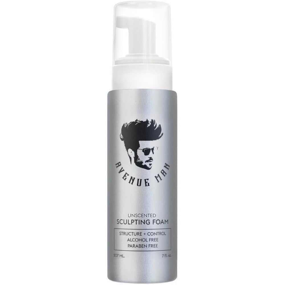 Avenue Man Unscented Sculpting Foam front view
