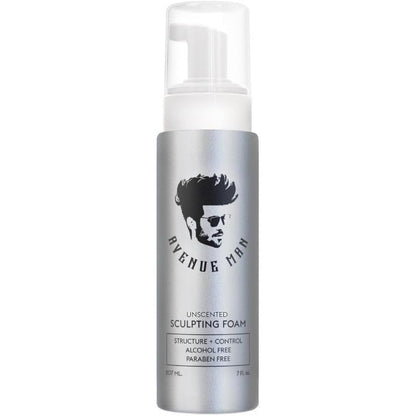 Avenue Man Unscented Sculpting Foam front view