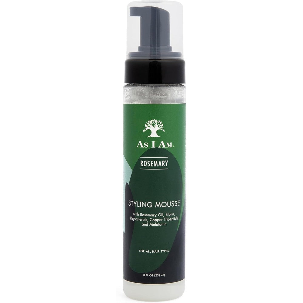 As I Am Rosemary Styling Mousse front view authentic imported hair foam