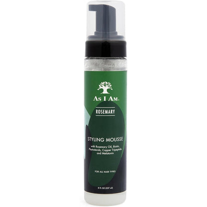 As I Am Rosemary Styling Mousse front view authentic imported hair foam