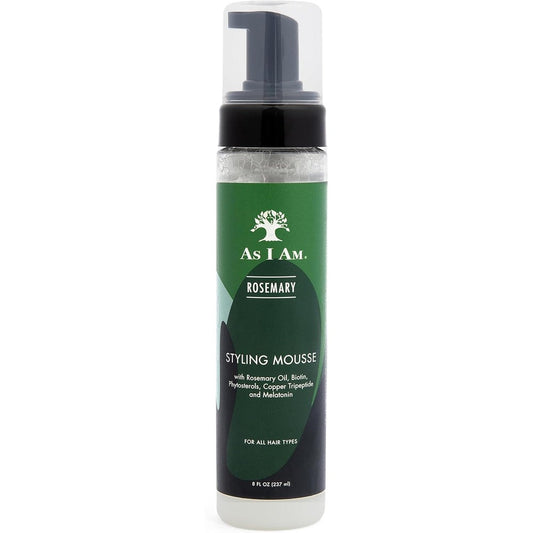 As I Am Rosemary Styling Mousse front view authentic imported hair foam