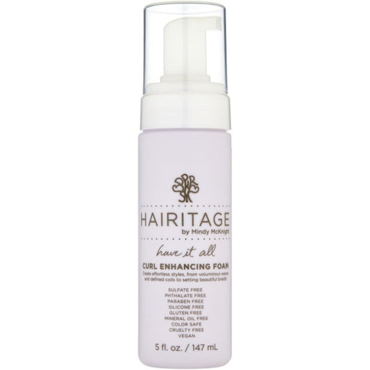 Hairitage Have It All Curl Enhancing Foam Mousse front view packaging