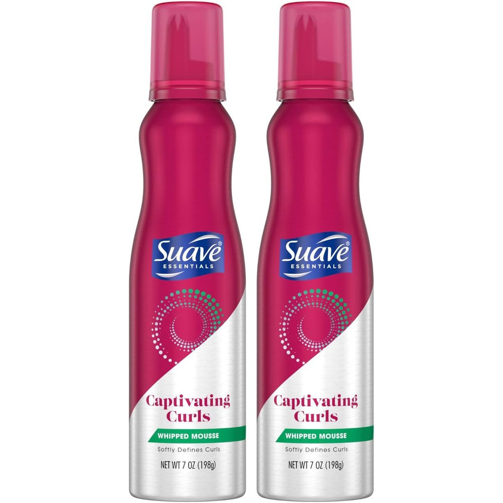 Suave Professionals Captivating Curls Whipped Cream Mousse pack of two front view