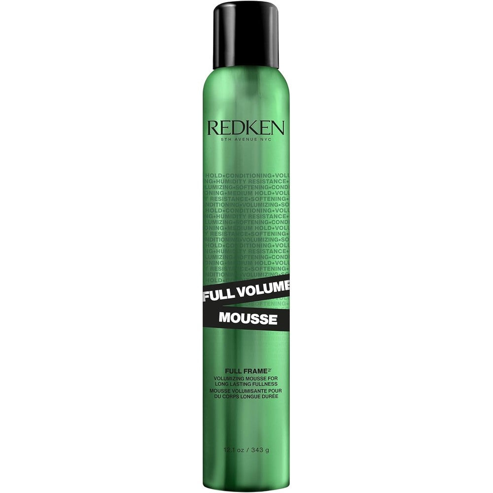 Redken Full Volume Hair Mousse front view canister for professional salon volume