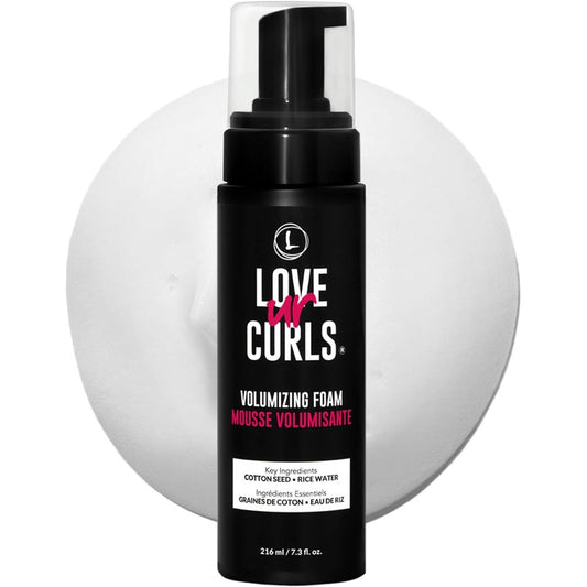 Love Ur Curls Volumizing Foam front bottle view