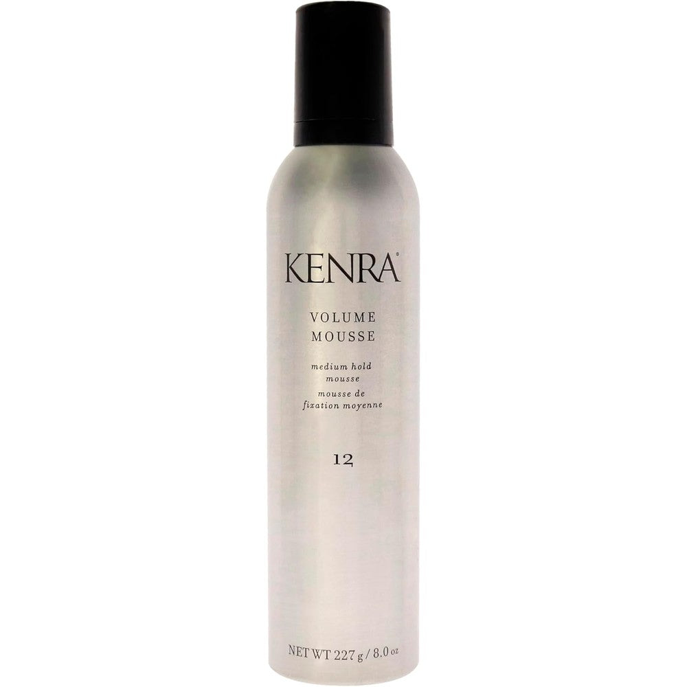 Kenra Professional Volume Mousse 12 front view 8 Ounce bottle for voluminous hair styling