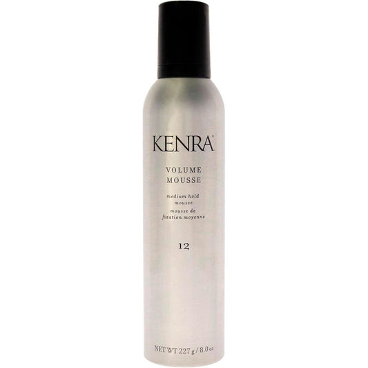 Kenra Professional Volume Mousse 12 front view 8 Ounce bottle for voluminous hair styling