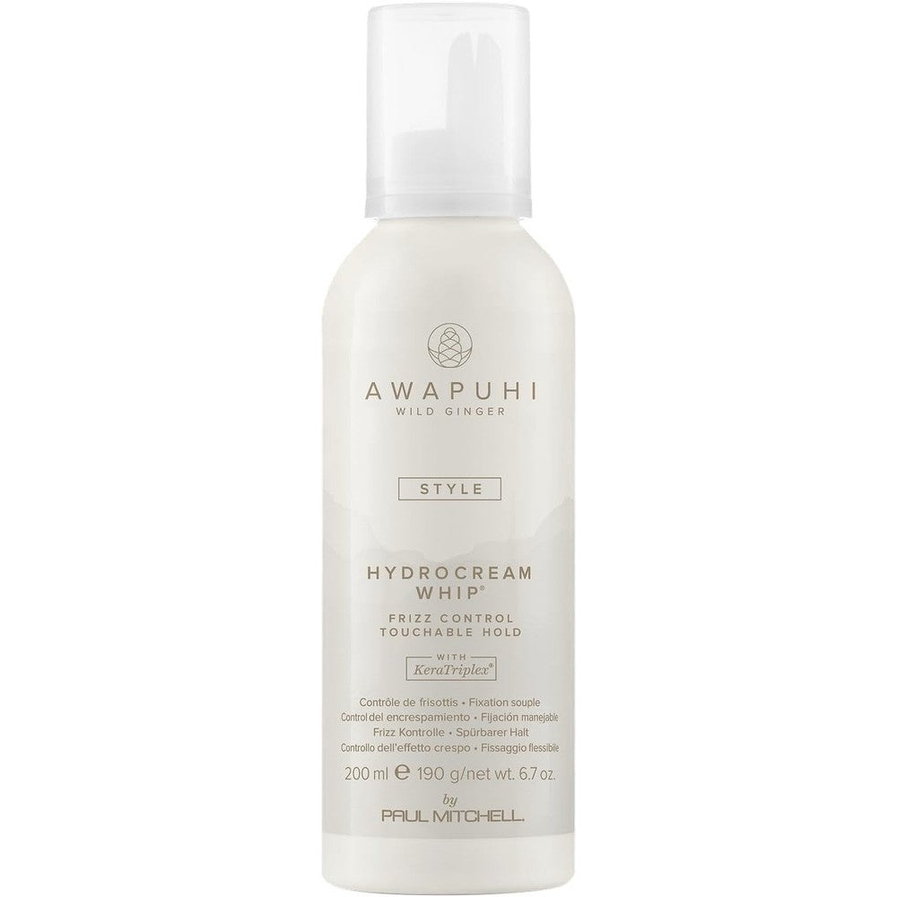 Paul Mitchell Awapuhi Wild Ginger HydroCream Whip Mousse front view premium hair volumizer