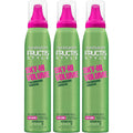 Garnier Fructis Style Sky-Hi Volume Mousse front view three pack for hair styling