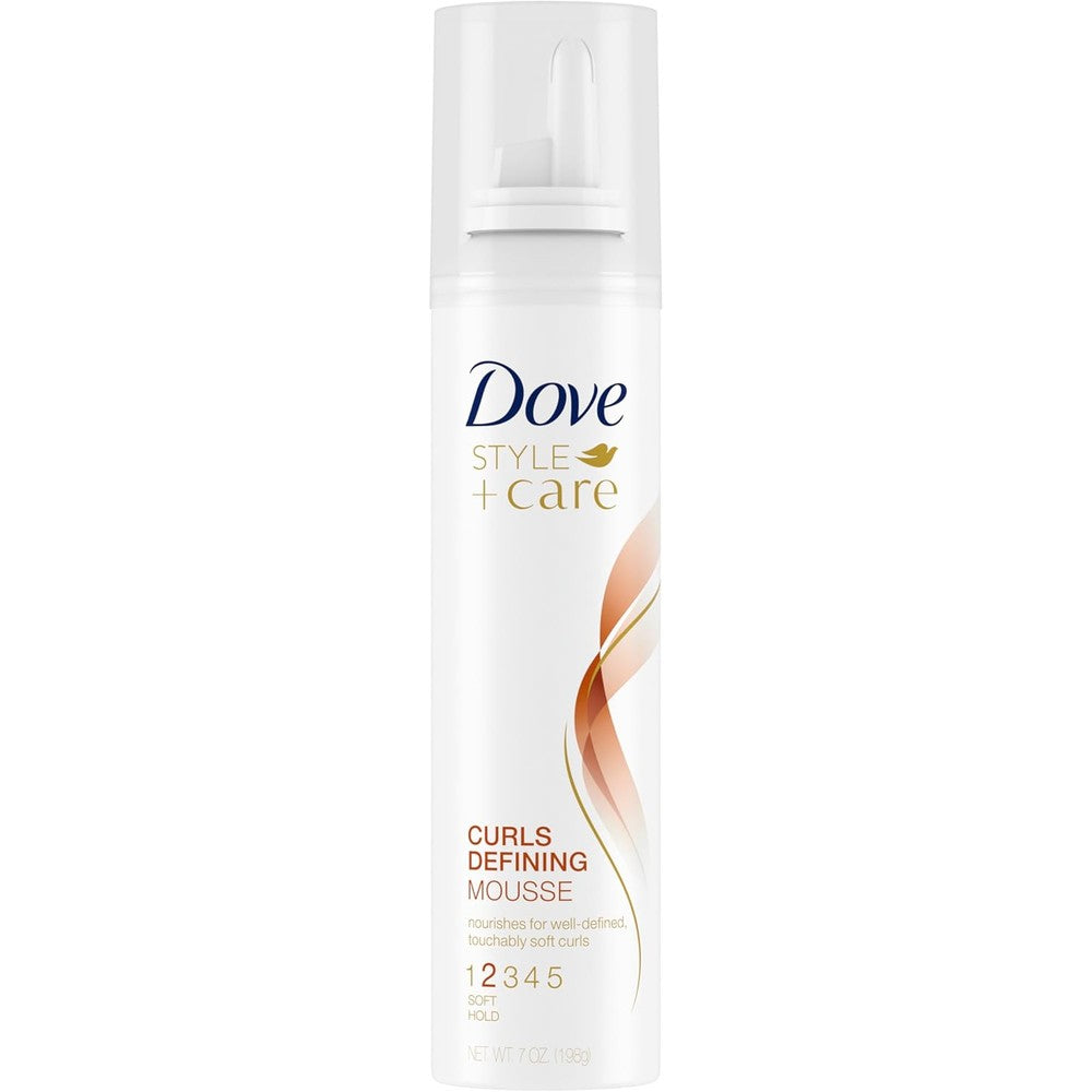 Dove Style Care Curls Defining Mousse front view packaging