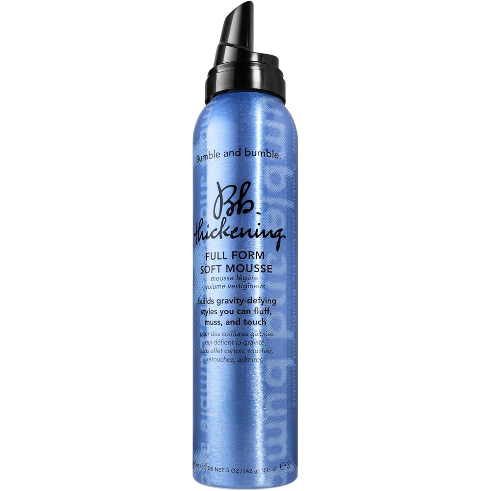 Bumble and bumble Thickening Full Form Soft Hair Mousse front view packaging for hair volumizing