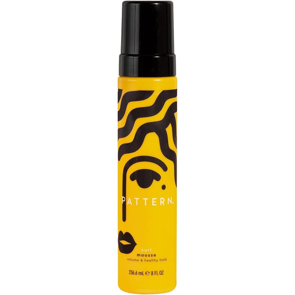 PATTERN Beauty Curl Mousse front view of the eight fluid ounce bottle styling foam for curly hair